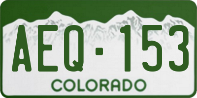 CO license plate AEQ153