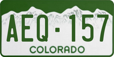 CO license plate AEQ157