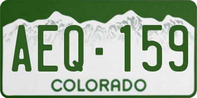 CO license plate AEQ159