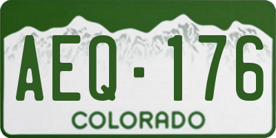 CO license plate AEQ176