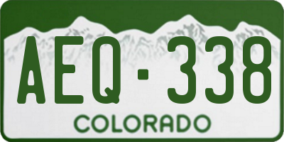 CO license plate AEQ338