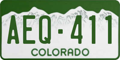 CO license plate AEQ411