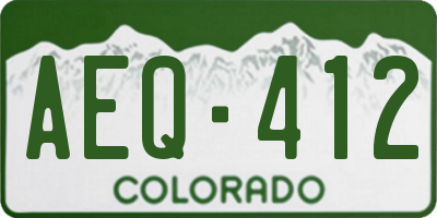 CO license plate AEQ412