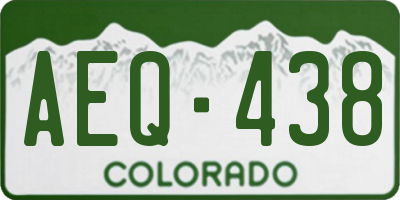 CO license plate AEQ438