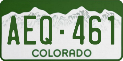 CO license plate AEQ461