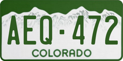 CO license plate AEQ472