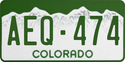 CO license plate AEQ474