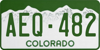 CO license plate AEQ482