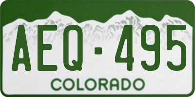 CO license plate AEQ495