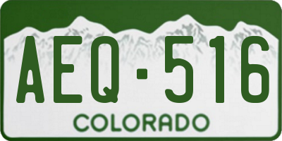 CO license plate AEQ516