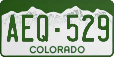 CO license plate AEQ529