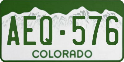 CO license plate AEQ576