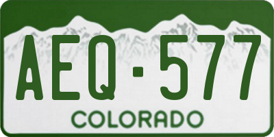 CO license plate AEQ577