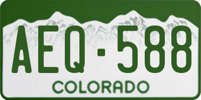 CO license plate AEQ588