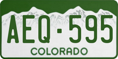CO license plate AEQ595