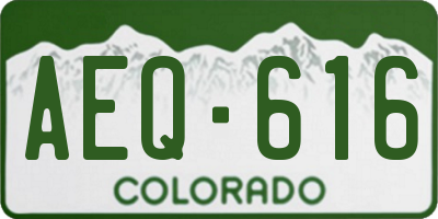 CO license plate AEQ616