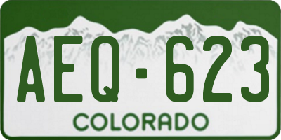 CO license plate AEQ623