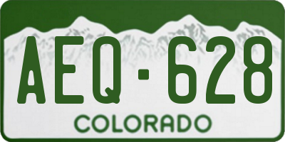 CO license plate AEQ628