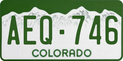 CO license plate AEQ746