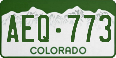 CO license plate AEQ773