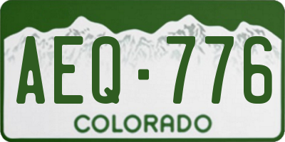 CO license plate AEQ776
