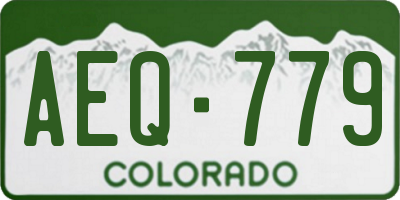 CO license plate AEQ779