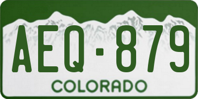 CO license plate AEQ879