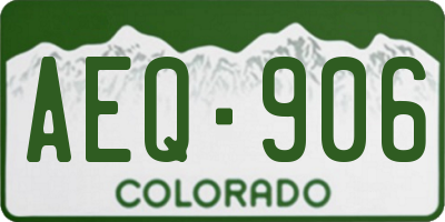 CO license plate AEQ906