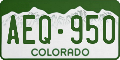 CO license plate AEQ950
