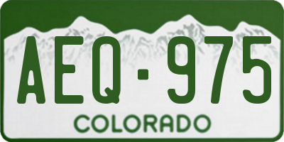 CO license plate AEQ975