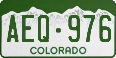 CO license plate AEQ976