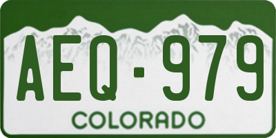 CO license plate AEQ979