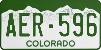 CO license plate AER596