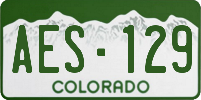 CO license plate AES129