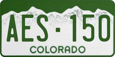 CO license plate AES150