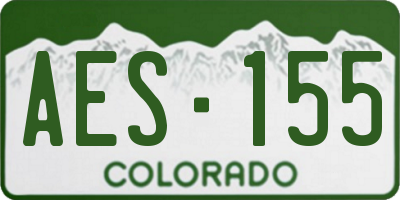 CO license plate AES155