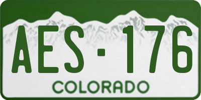 CO license plate AES176