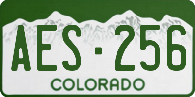 CO license plate AES256