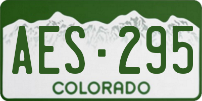 CO license plate AES295