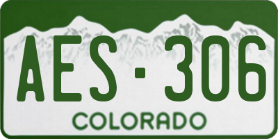 CO license plate AES306