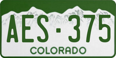 CO license plate AES375