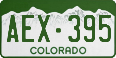 CO license plate AEX395