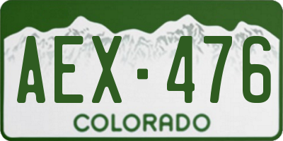 CO license plate AEX476