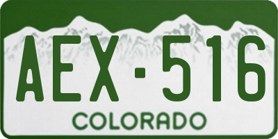 CO license plate AEX516