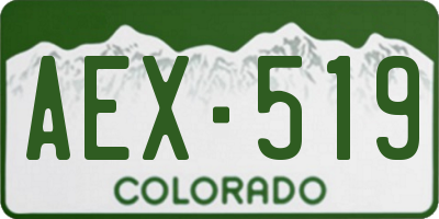 CO license plate AEX519