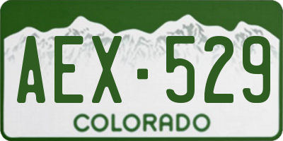 CO license plate AEX529