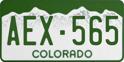 CO license plate AEX565