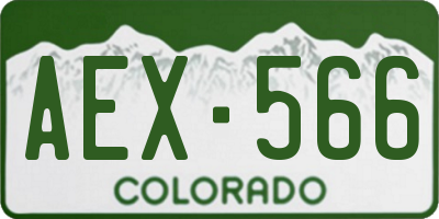 CO license plate AEX566