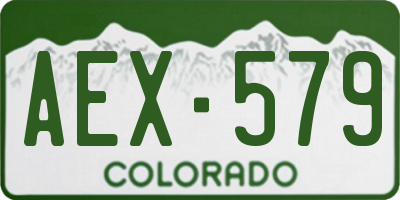 CO license plate AEX579