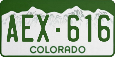 CO license plate AEX616